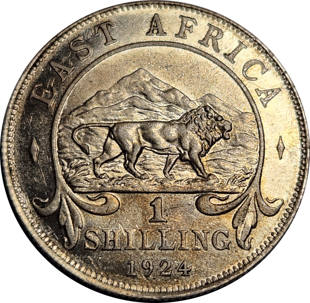 1 (ONE) SHILLING - 1924 - EAST AFRICA - George V - Extremely good condition !