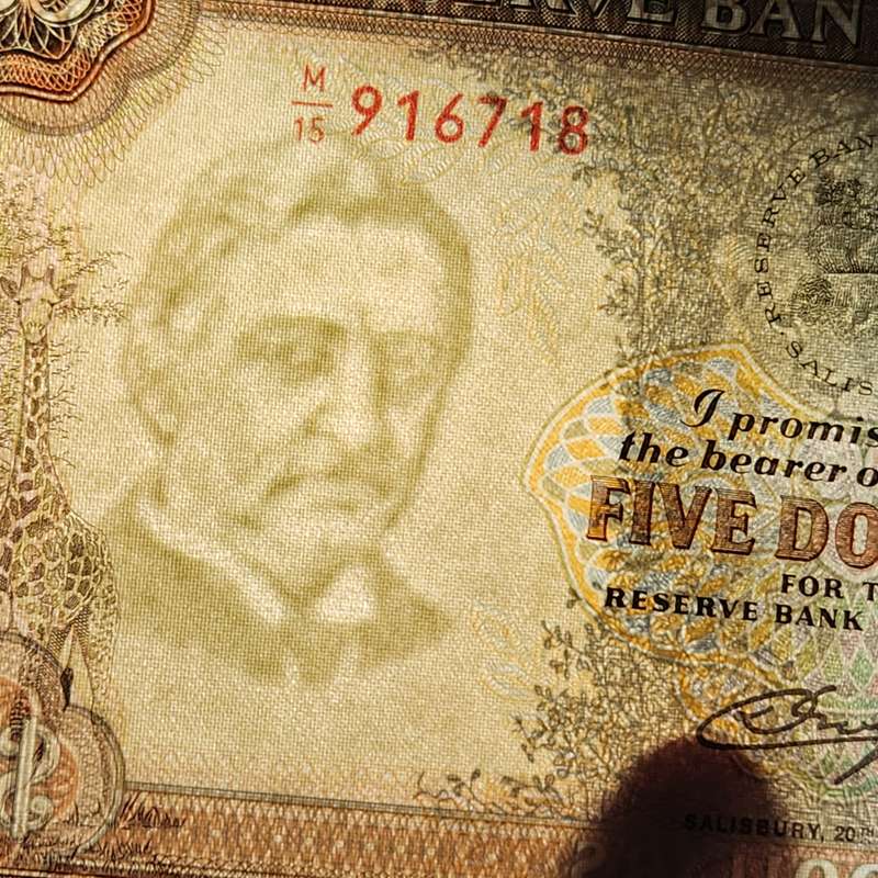 5 (FIVE) DOLLARS - 1978 - Rhodesia - Choice BRILLIANT Uncirculated  B/UNC  - EXTRAORDINARY Note !