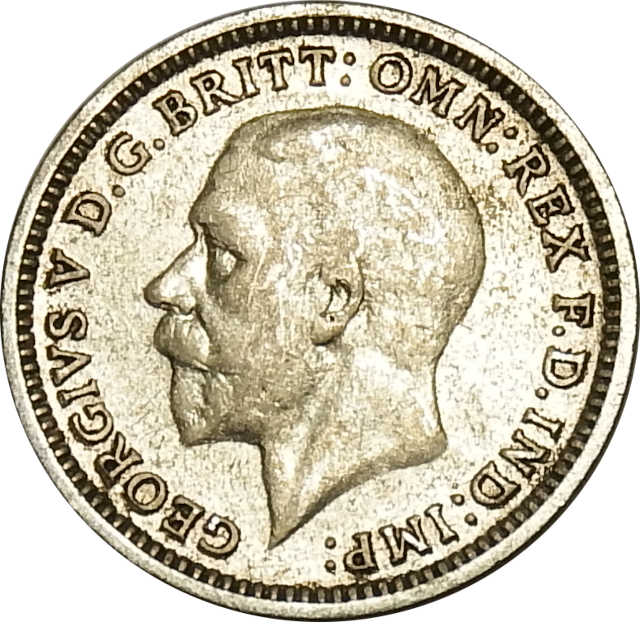 3 (THREE) PENCE - 1933 -  George V - 4th Issue - United Kingdom, British Overseas Territories