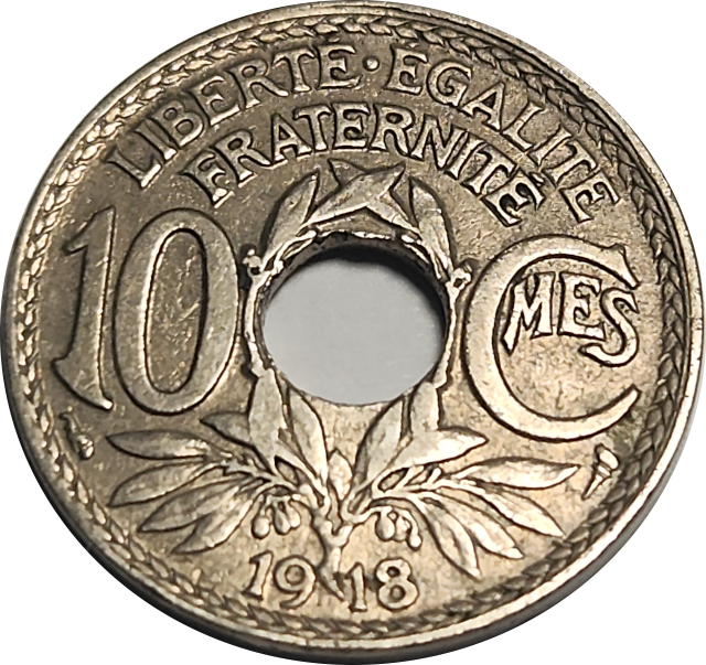 10 (TEN) CENTIMES - 1918 - France