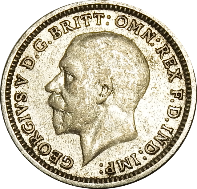 3 (THREE) PENCE - 1933 -  George V - 4th Issue - United Kingdom, British Overseas Territories