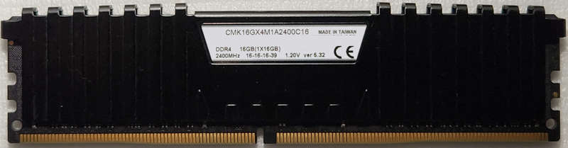 DDR4 - 16GB - Corsair VENGEANCE  LPX - 2400Mhz 1.2v