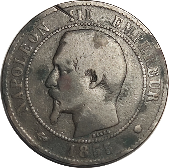 10 (TEN) CENTIMES - 1855 - Napoleon III - France