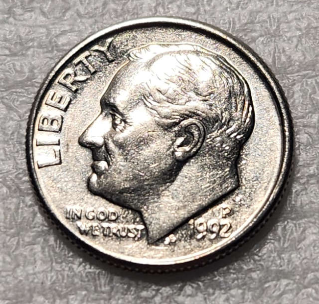 1 (ONE) DIME - 1992 P - United States - A/UNC
