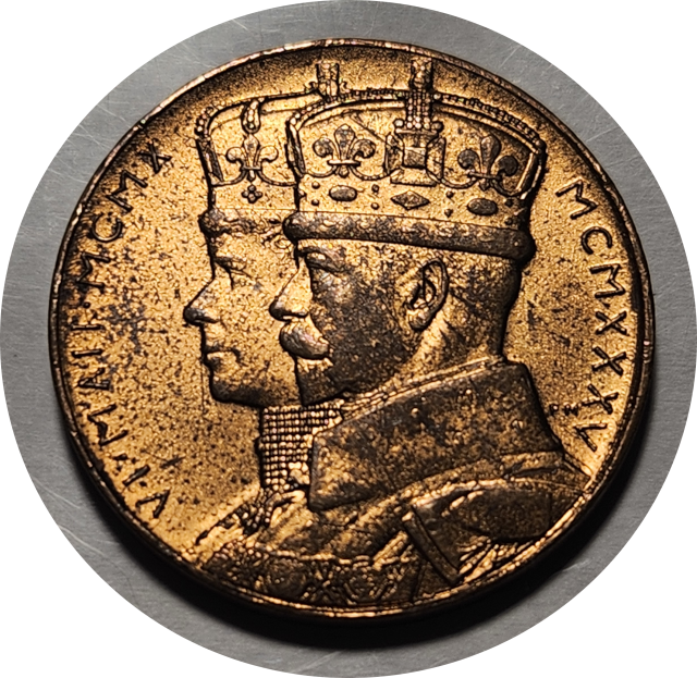 SA Union - Commemorate the Jubilee  of their reign - 1935 - Medallion King George V & Queen Mary