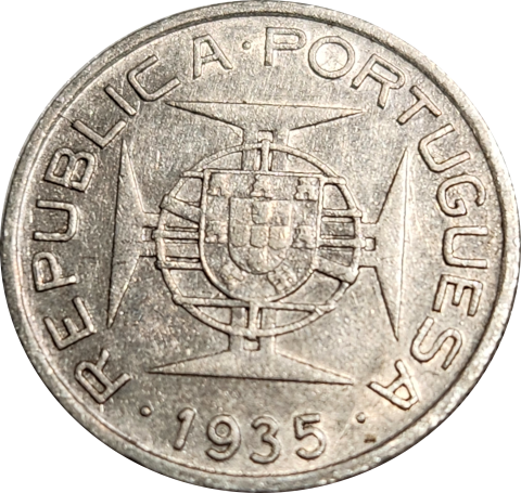 2.5 (TWO and HALF) ESCUDOS - 1935 - Mozambique