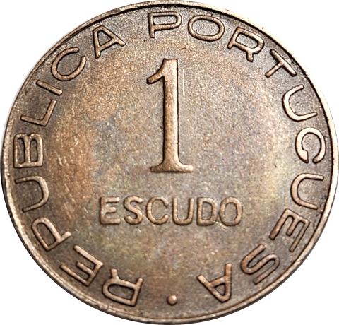 1 (ONE) ESCUDO- 1936 - MOZAMBIQUE - Good coin !