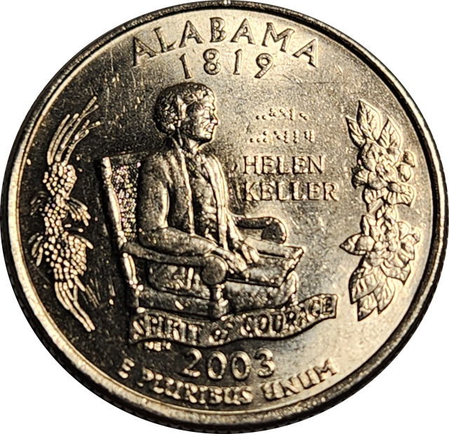 ¼$ (QUARTER) DOLLAR  - 2003 - ALABAMA (USA)