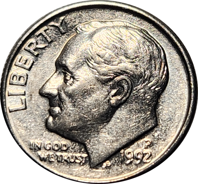1 (ONE) DIME - 1992 P - United States - A/UNC