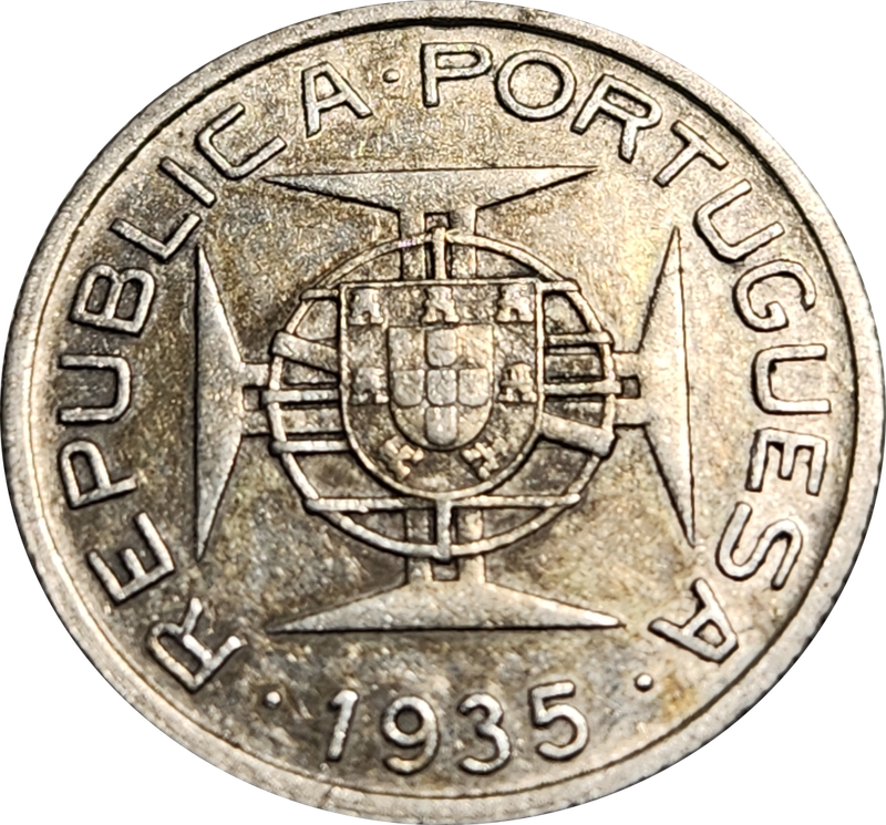 2.5 (TWO and HALF) ESCUDOS - 1935 - Mozambique - EF - Great coin !!