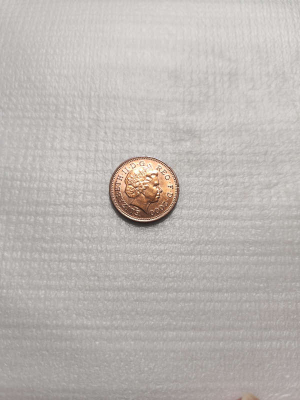 1 (ONE) PENNY - 2000 - Great Britain - RED - EF+