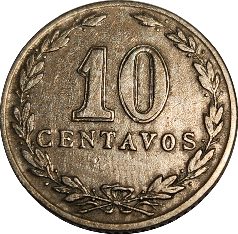 10 (TEN) CENTAVOS - 1897 - Argentina