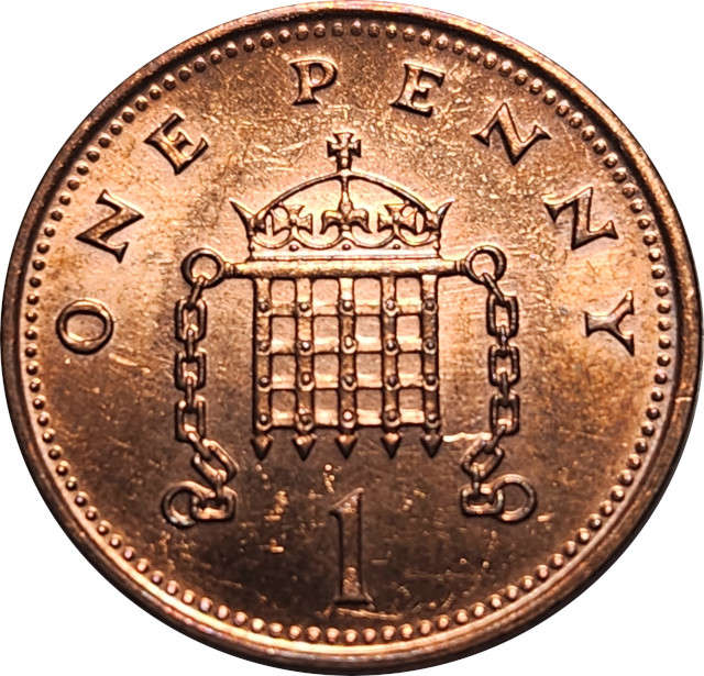 1 (ONE) PENNY - 2001 - Great Britain - RED - A/UNC