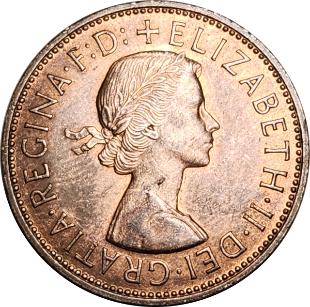 1 (ONE) PENNY - 1967 - RED