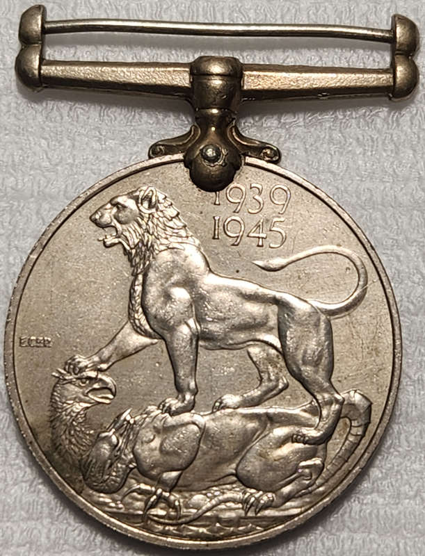 1939-1945 WWII MEDAL -C.P Vickham - 29.93G