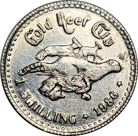 1 (ONE) SHILLING - 1986 - GRC - Gold Reef City