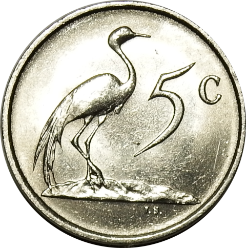 5 (FIVE) CENTS - 1987 - EF