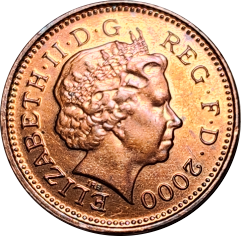1 (ONE) PENNY - 2000 - Great Britain - RED