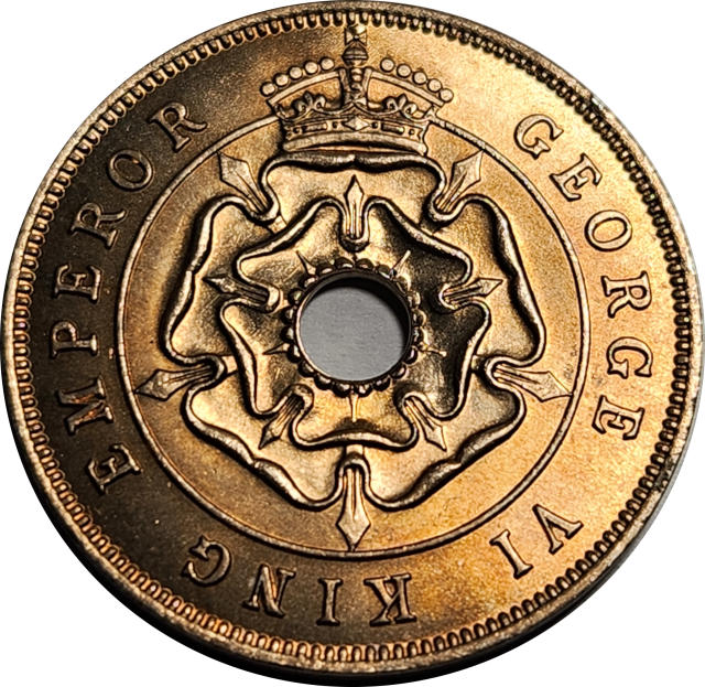 1 (ONE) PENNY - 1938 - Southern Rhodesia - AU - Beautiful coin ! (Low Mintage 240 000 Only)