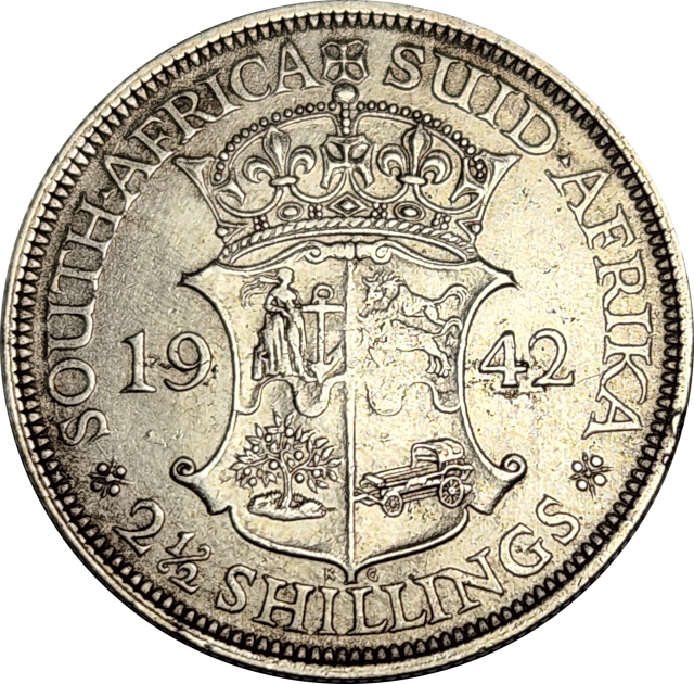 2 1/2 (TWO and a HALF) 2.6 SHILLINGS - 1942