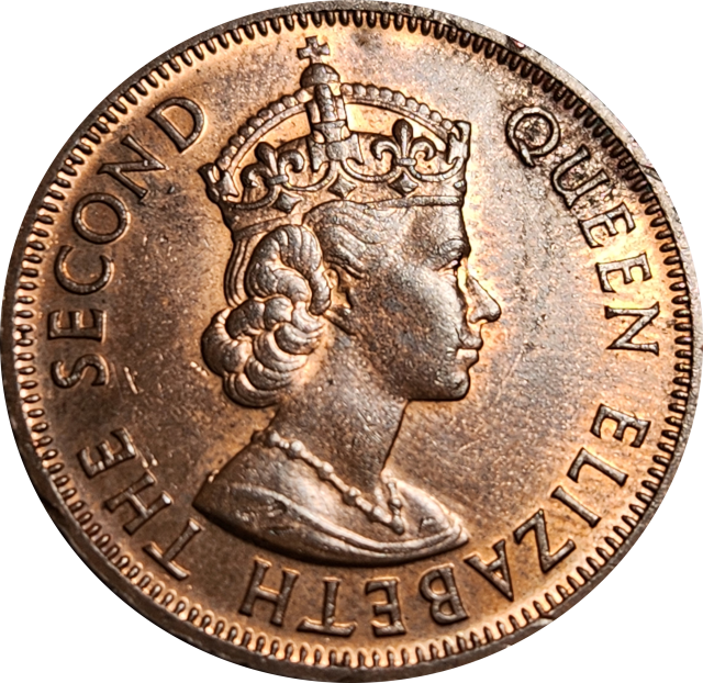 1 (ONE) Cent -1965- BRITISH CARIBBEAN TERRITORIES - Eastern Group (Elizabeth II) Great condition RED