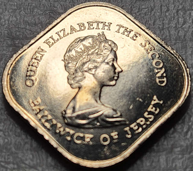 1 (ONE) Pound - ISLE (Bailiwick) of JERSEY - 1981 in UNC - Great Coin !