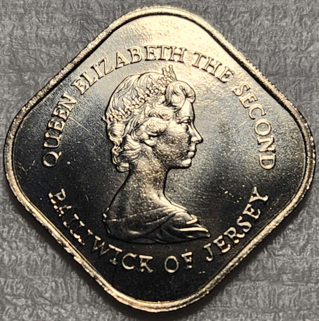 1 (ONE) Pound - ISLE (Bailiwick) of JERSEY - 1981 in UNC - Great Coin !