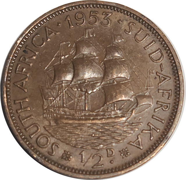1/2 (HALF) PENNY - 1953