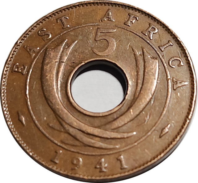 5 (FIVE) CENTS - 1941 - East Afrika