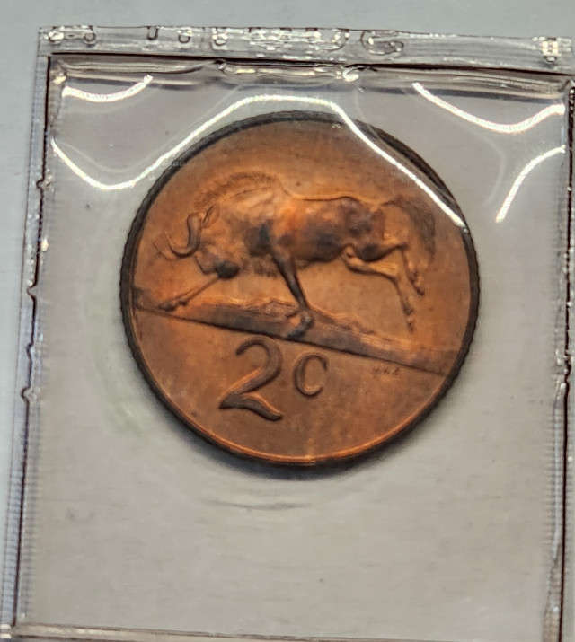 2c (TWO) Cent - 1967 - Afrikaans - Mint pack coin - UNC - Great Coin !