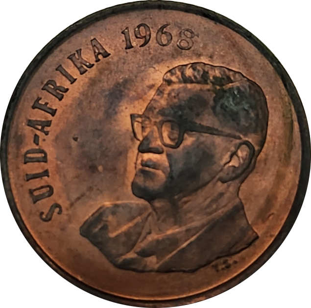 2c (TWO) Cent - 1968 - Afrikaans - Mint pack coin - UNC - Great Coin !