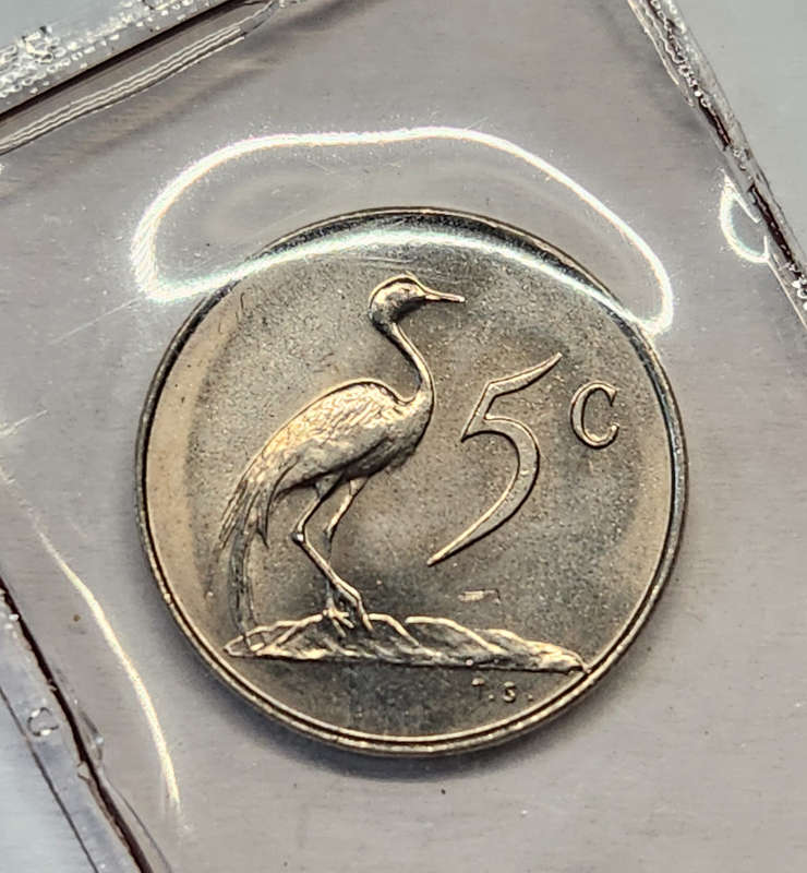 5c (FIVE) Cent - 1967 - Afrikaans - Mint pack coin - UNC - Great Coin !