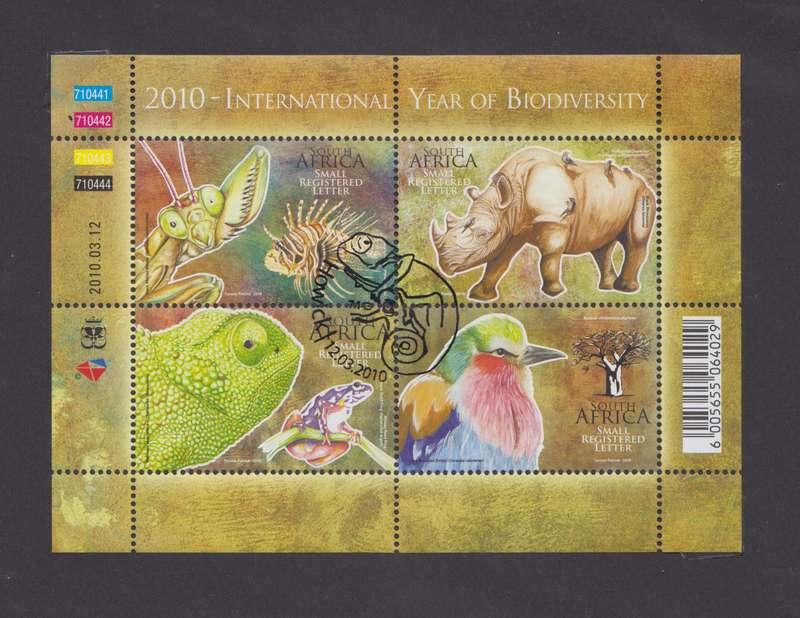 RSA - INTERNATIONAL YEAR OF BIODIVERSITY CTO Sheet - SACC 2019