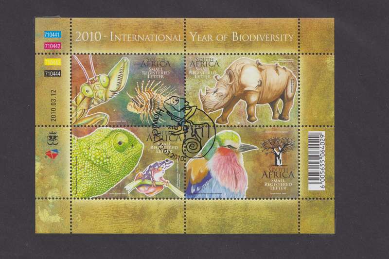 RSA - INTERNATIONAL YEAR OF BIODIVERSITY CTO Sheet - SACC 2019