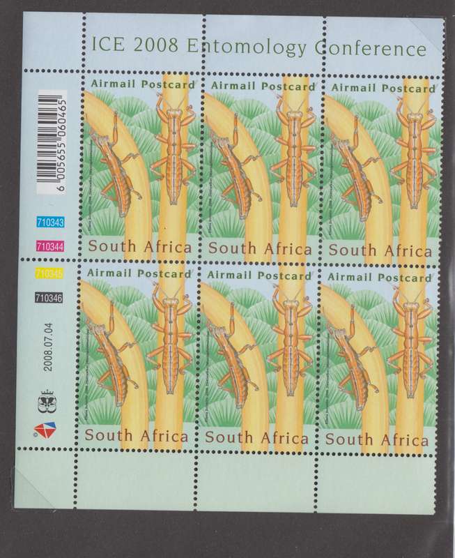 RSA - 118th ICE 2008 Control block MNH - SACC 1878