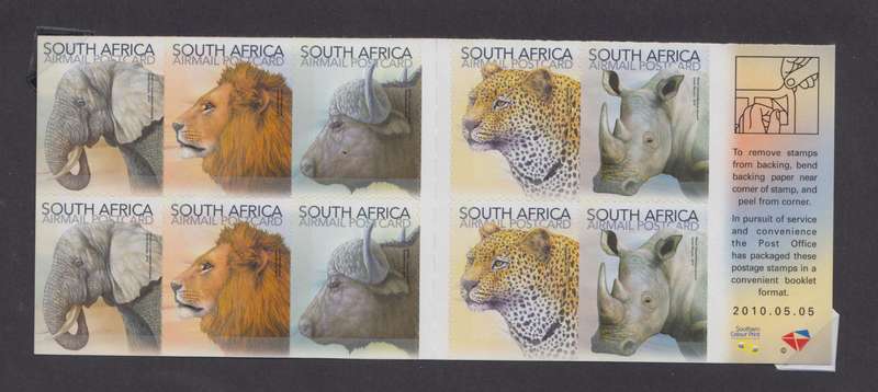 RSA - Big FiveSelf Adhesive Booklet No. 80- SACC 2036