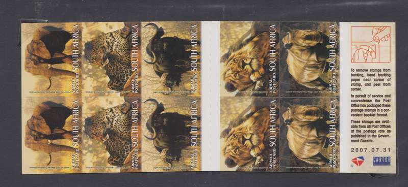 RSA - Big Five New Design Booklet No. 72- SACC 1828