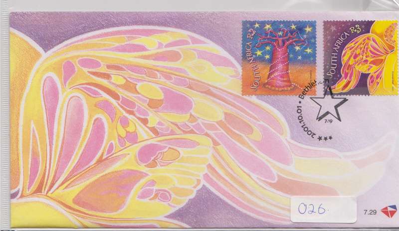 RSA - Christmas 2001 FDC 7.29 - SACC 1449-1450