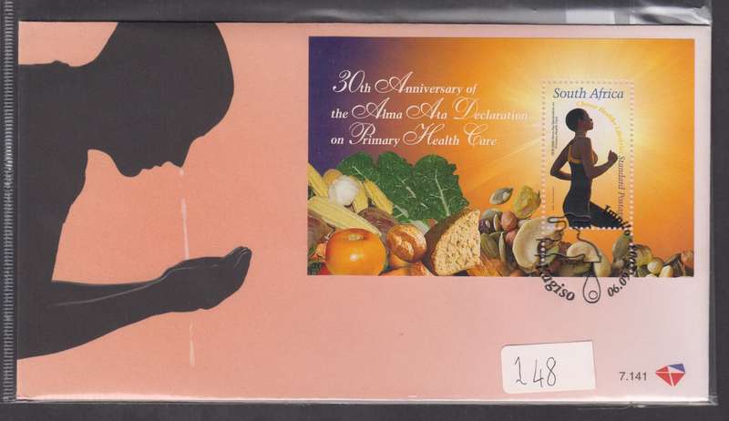 RSA - 30th ann. Of the Alma Ata decl. FDC 7.141 - SACC 1899