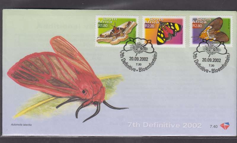 RSA - 7th Definitive add. Value FDC 7.40 - SACC 1505-1509