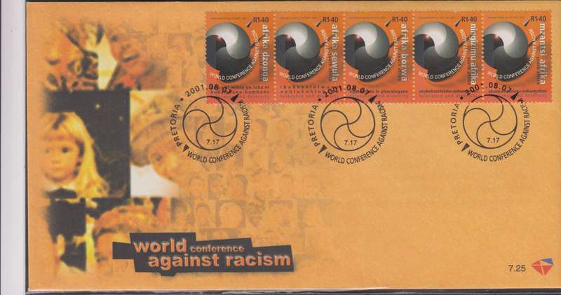 RSA - World Conference Against Racism FDC 7.25 - SACC 1422-1431
