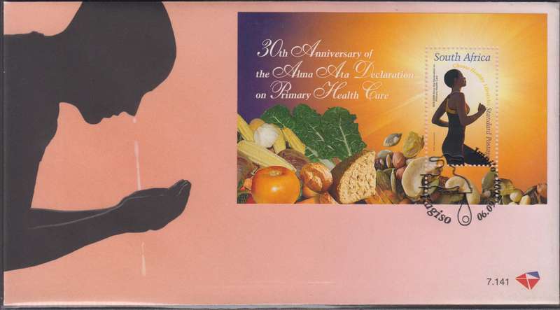 RSA - 30th ann. Of the Alma Ata decl. FDC 7.141 - SACC 1899