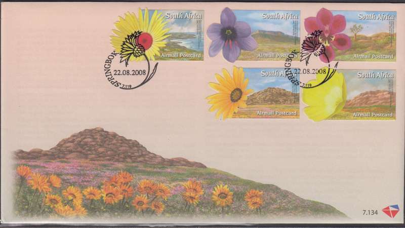 RSA - Flowers of Namaqualand FDC 7.134 - SACC 1896