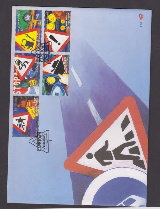 RSA - Drive Alive FDC 7.68 + Control Strip MNH & CTO Sheet MNH - SACC 1605-1609