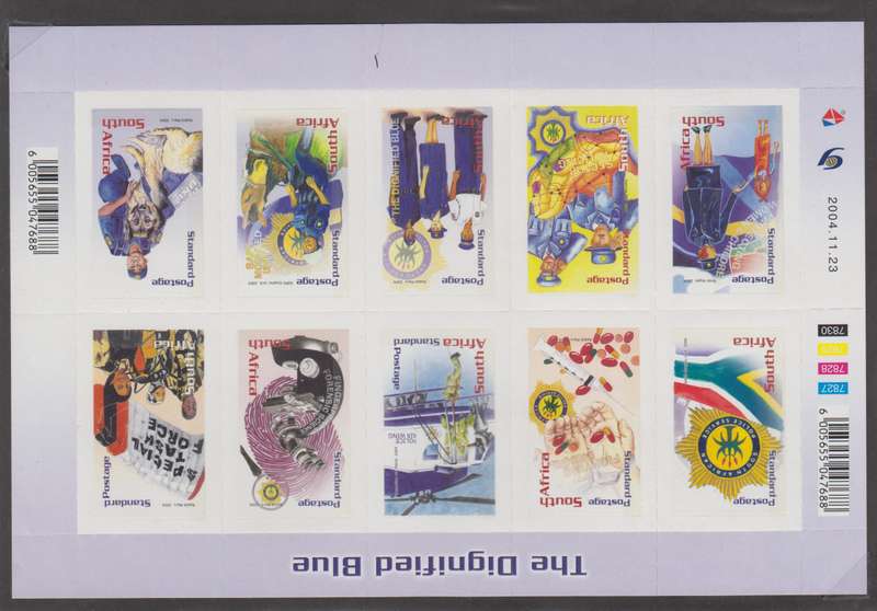 RSA - The Dignified Blue Sheetlet MNH - SACC 1681-1691