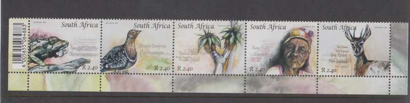 RSA - Richtersveld Landscape Setenant strip MNH - SACC 2086-2090