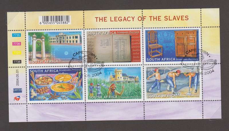 RSA - Legacy of the Slaves - CTO Sheetlet - First day cancel (SACC 1621)