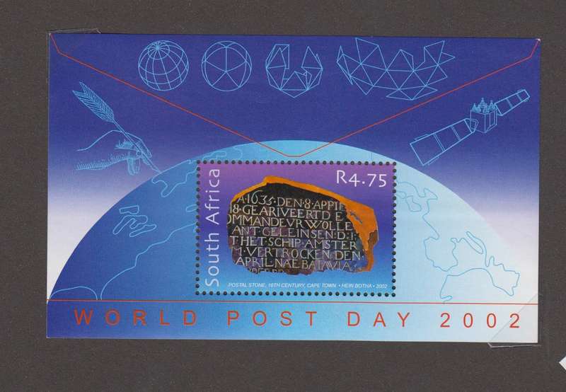 RSA - World Post day 2002 - Miniature sheet (SACC 1511)