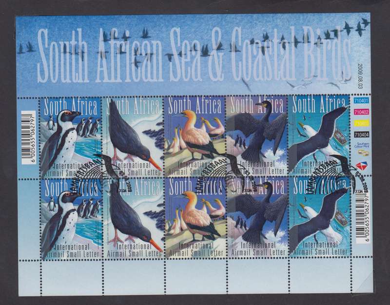 RSA - Sea and Coastal Birds  - Sheetlet (SACC 1962-1966)