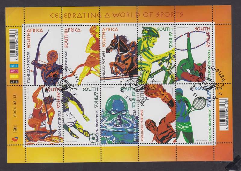 RSA - Celebrating World Sport - CTO Full Sheet (SACC 1646-1650)